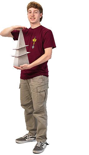 stock image of a student